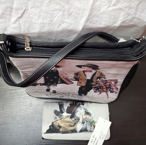 2pc Pair Printed Shoulder Bag and Wallet - Picture 15 of 16